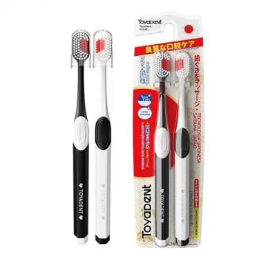 Imagem de TOYADENT Escova de Dente Casal 2 Unidades, Cerdas Ultra Macias, Sensitive, Uso Diário, Cerdas Alemãs Pedex Premium