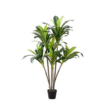 Imagem de SLGGPJBU Plantas falsas, plantas artificiais, plantas artificiais, bonsai, árvore falsa, ornamentos em vasos, decoração de casa, hotel, jardim, decoração, plantas falsas, plantas artificiais, interior