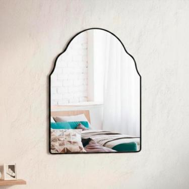Imagem de Espelho Grande Decorativo Orgânico Sala 44x64cm Mod Marrocos - REI DOS