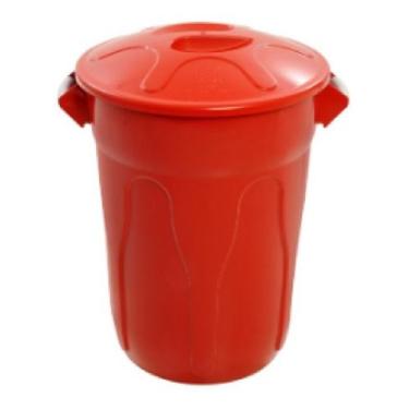 Imagem de Cesto Lixeira Plastico Tipo Balde 60l Vermelho - jsn