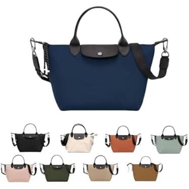 Imagem de Bolsa de mão feminina, bolsa transversal de nylon impermeável com alça longa, bolsa de ombro multifuncional bolsa de ombro durável (bege, pequena)