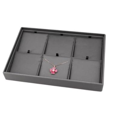 Imagem de KHUTRW3D Organizador de joias, suporte de exibição feito à mão, contador de joias, organizador de brincos de grande capacidade, adereços para exibição de janela, suporte de exibição de joias