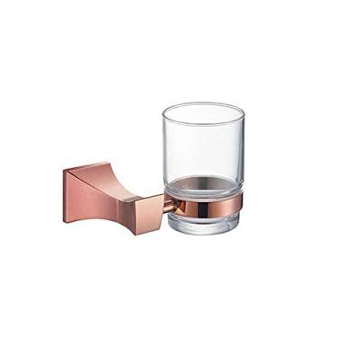 Imagem de Gancho de parede de ouro rosa para roupas, suporte de papel higiênico, toalheiro, prateleira, sabonete, escova de dentes, acessórios de banheiro, gancho de roupão (suporte de escova de dentes)