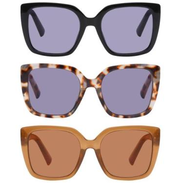 Imagem de Óculos de sol Óculos de leitura DooVic Oversized para mulheres +1,50