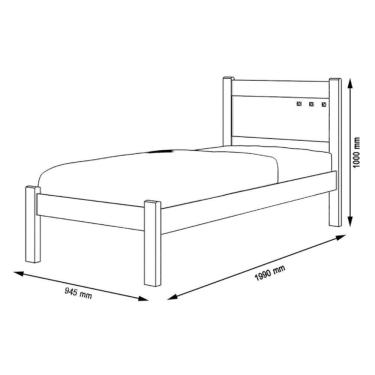 Imagem de Cama Solteiro Sofisticada Paola Branca E Rosa