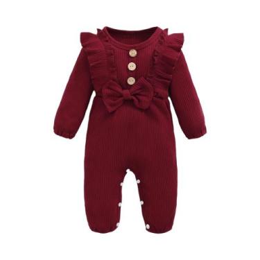 Imagem de Macacão Para Bebê Menina De 0 a 3 Meses, Fantasia De Manga Longa Para 