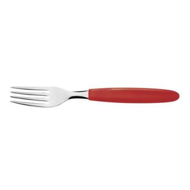 Imagem de Kit 6 Garfo Mesa Tramontina Ipanema Inox Vermelho