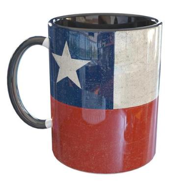 Imagem de Caneca Porcelana Chile - Pense Canecas, Preto