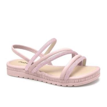 Imagem de Papete Pink Cats  Dakota Tiras Brilho Strass Calce Fácil V4043-Feminino