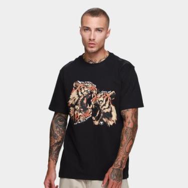 Imagem de Camiseta Cavalera Comfort Tiger Masculina, Preto, M