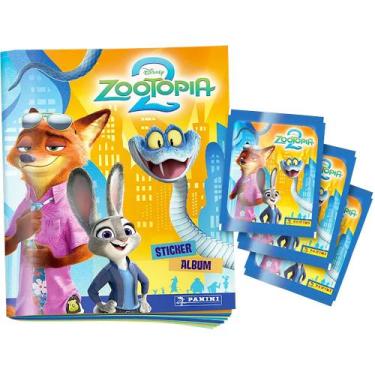 Imagem de Album de Figurinhas Disney Zootopia 2 2025 + 60 Figurinhas Disney - Pa