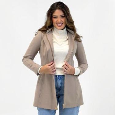 Imagem de Casaco Malise 7/8 em Malha Executive com Capuz Feminino-Feminino