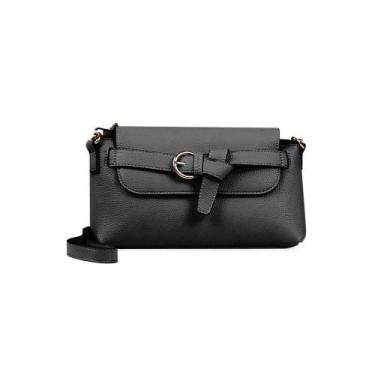 Imagem de Bolsa Transversal Feminina Pasta Buckle Preta - Bagaggio, U, Preto
