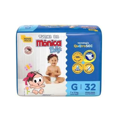 Imagem de Fralda Infantil Turma da Mônica Tripla Proteção Jumbo - - Huggies, G