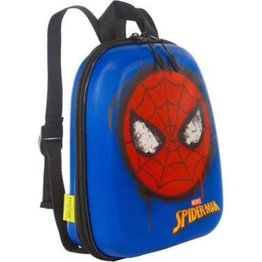 Imagem de Mochila Infantil Max Toy Homem Aranha em EVA e Poliéster Azul para Cri