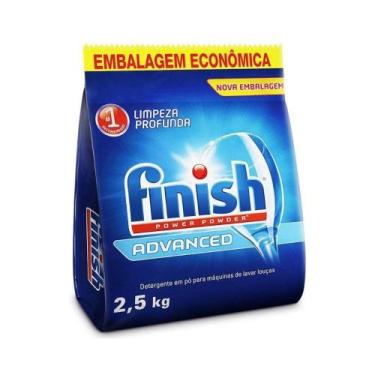 Imagem de Detergente Em Pó Lava Louças Finish Limpeza Advanced 2,5Kg