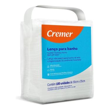 Imagem de Lenço para banho não esteril para banho no leito 30cm x 35cm pacote co