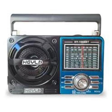 Imagem de Rádio Retro vintage com bluetooth AM/FM/SW/USB recarregável - HEYLI HY