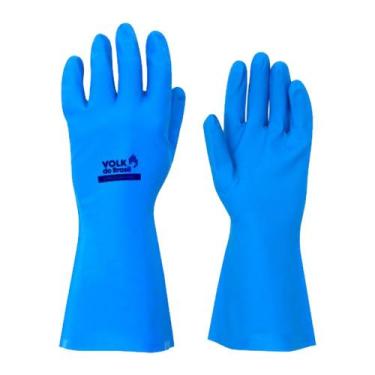 Imagem de Luva Latex Nitrilica Azul Tam 9 sem Forro Ref 106501002 VOLK