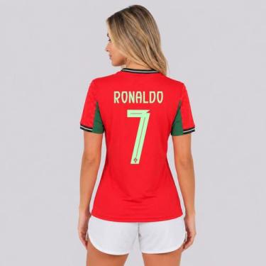 Imagem de Camisa Puma Portugal Home 2025 Feminina 7 Ronaldo, PP