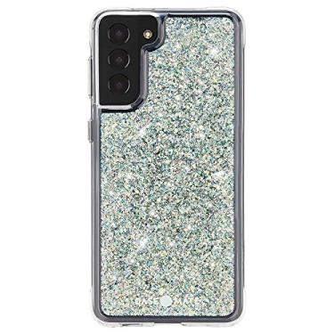Imagem de Case-Mate - Twinkle - Capa para Samsung Galaxy S21 Plus 5G - Elementos de folha brilhante - Proteção contra quedas de 3 metros - 17 cm - Stardust