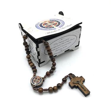 Imagem de Terço Medalha De São Bento Com Caixinha Estampada