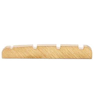 Imagem de Musiclily Basic Pestana Nut de Latão Baixo 4 Cordas para Precision/Jazz Bass 42x3,5x6mm