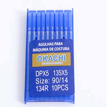 Imagem de Agulha Reta Cabo Grosso com 10 DP5 14 Okachi