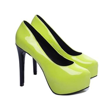 Imagem de 125-SAPATO MEIA PATA FEMININO SALTO 13cm. . (39, LEMOM)