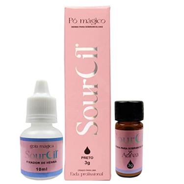 Imagem de Henna Sobrancelhas Kit Designer Profissional Sour Cil Fada (Preto)