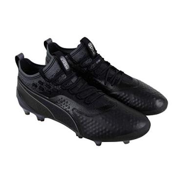 Imagem de PUMA One 1 LTH Fg Ag Mens Black Synthetic Athletic Soccer Cleats Shoes
