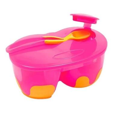 Imagem de Kit De Refeição Rosa Com Divisória Buba - Buba Toys