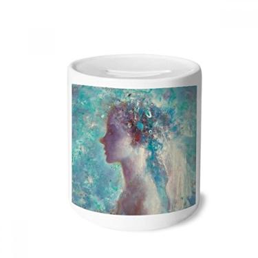 Imagem de DIYthinker Appoggiatura XJJ Oil Painting Money Box Ceramic Coin Case Piggy Bank Gift