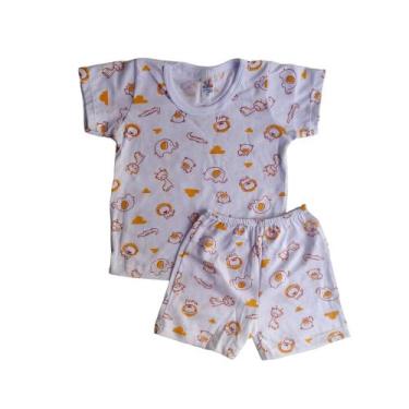 Imagem de Conjunto 2 Pçs Pijama Infantil 1, 2 E 3 Anos Camiseta Short - Lol Kids