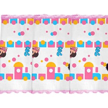 Imagem de Pano de Boca Babetes 03 Unidades Incomfral Turma da Mônica Baby Rosa