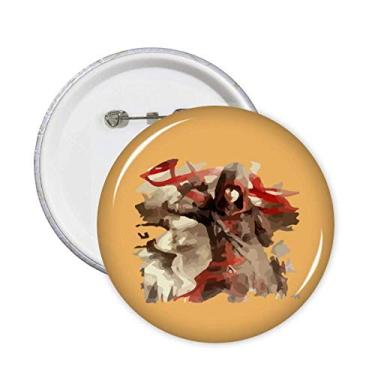 Imagem de China Assassino Espada Cavaleiro Ranger Pinos Emblema Emblema Acessório Decoração 5 peças