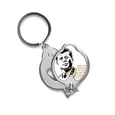 Imagem de Tesoura de cortar unhas de dedo President Kennedy em aço inoxidável
