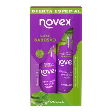 Imagem de Shampoo e Condicionador Novex Super Babosão Hidratante 300ml cada