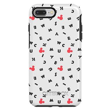 Imagem de OtterBox Série SYMMETRY Capa Disney Classics para iPhone 8 Plus e iPhone 7 Plus (SOMENTE) - Embalagem de varejo - Mickey SCRAMBLE (BRANCO/PRETO/LETRA MICKEY)