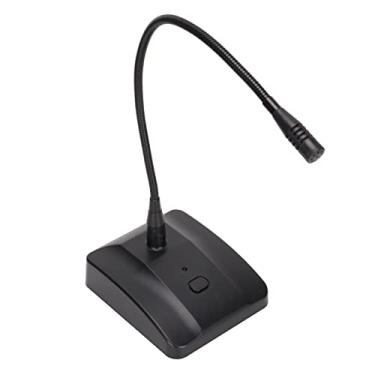 Imagem de Microfone de Mesa Com Botão Mudo Microfone Pescoço de Ganso Ajustável 360 Com Cabo XLR para 6,35 Mm Condensador Cardióide Microfone Condensador de Computador para Gravação de