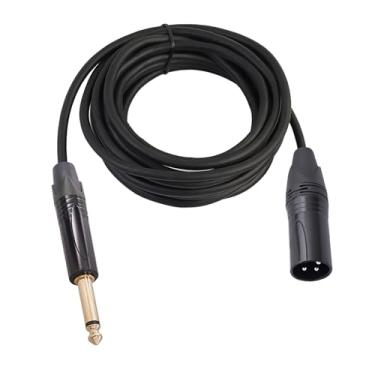Imagem de Extensão de Cabo de 6.35mm Trs Estéreo Macho para Xlr Macho Microfone Misturador Cabo de para Consoles de Mistura e Placas de Som de karaokê (500cm)