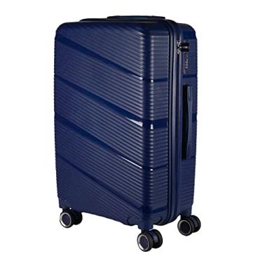 Imagem de Mala de Viagem Media 23kg em Polipropileno 4 rodas 360 - AeroMalas Dublin (Azul Escuro)