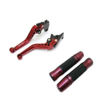 Imagem de Kit Manete Esportivo Manopla Fechada Jupiter Cb Twister 250 Cg 150 A D