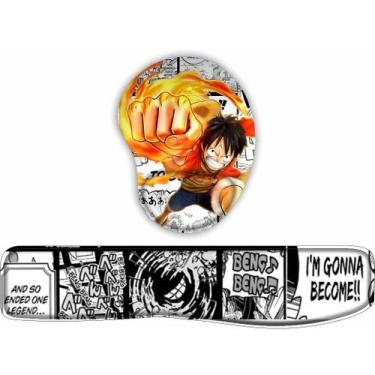 Imagem de KIT Mouse Pad + Apoio de teclado Luffy - JDM