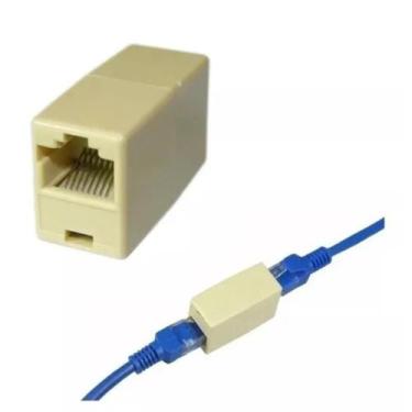 Imagem de Adaptador UTP Emenda Rede Extensão Fêmea C/5un - Auticom