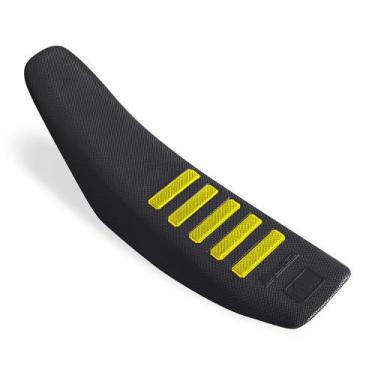Imagem de Capa de Banco Para Motos Preto e Amarelo Tamanho Universal - Biker