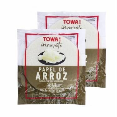 Imagem de Papel De Arroz Tailandes Spring Rolls 340g Towa (Kit com 2)