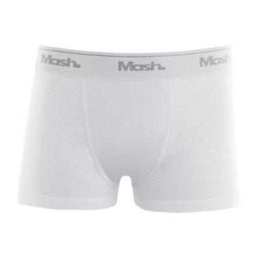 Imagem de Cueca Boxer Mash 190.03 Infantil, Branco, GG