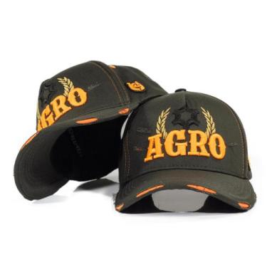 Imagem de Boné Rasgadinho Agro Snapback Country Lançamento Pampas Envio Imediato