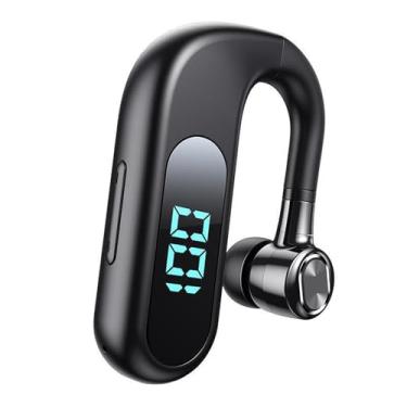 Imagem de Fone de Ouvido Bluetooth, Fone de Ouvido Sem Fio Bluetooth V5.2, Fones de Ouvido Com Redução de Ruído de Ouvido único para Telefone Celular, Laptop, Motorista e Caminhoneiro (V13